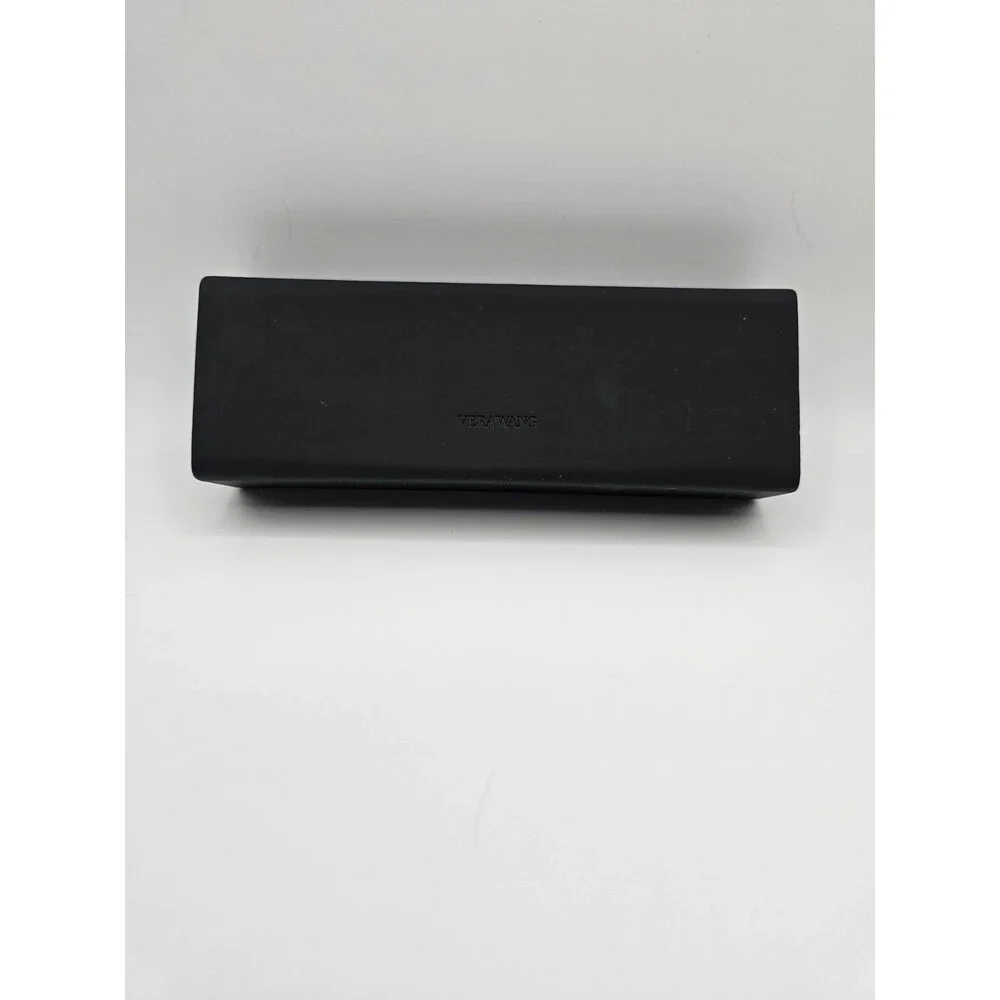 Vera Wang Black Hard Eyeglasses Case Velvet Lined Designer Clamshell - Picture 2 of 4